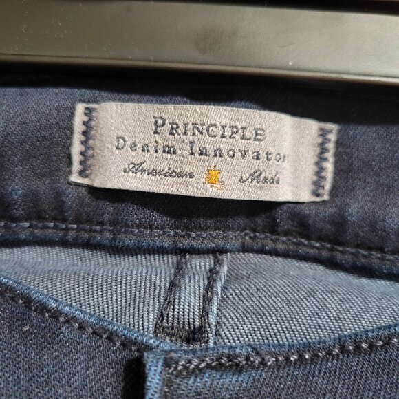 Principle Denim Allure Dark Wash High Rise Wide Leg Jeans Size 27 - Picture 6 of 8